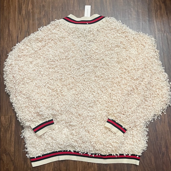 NWT Eva Franco Cream Teddy & Patchwork Pullover XL - Picture 4 of 13